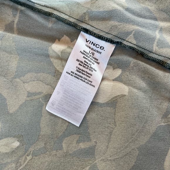 Vince Camellia Branch Silk Shirt - Picture 9 of 10